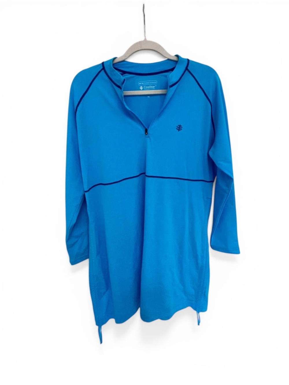 Coolibar Blue Half-Zip Performance Tunic